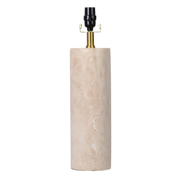 at home Crosby St. Travertine Column Medium Table Lamp Base 19"
