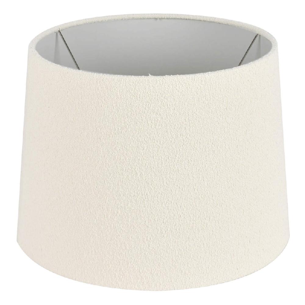 At Home Crosby St. White Boucle Medium Table Lamp Shade 12x14x10