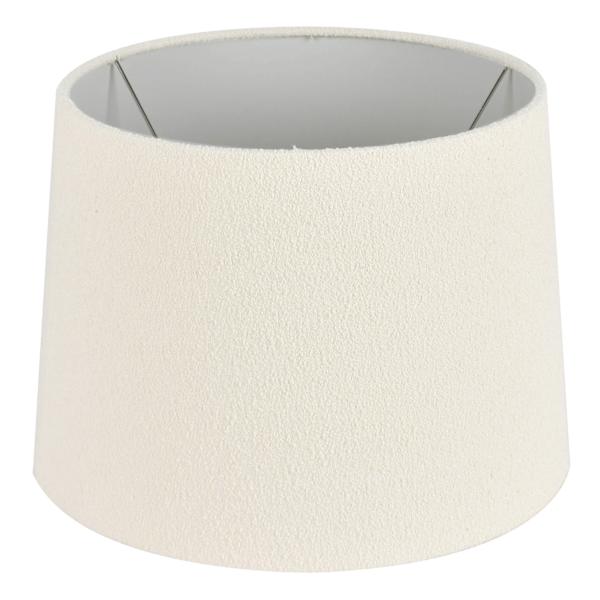 at home Crosby St. White Boucle Medium Table Lamp Shade 12x14x10