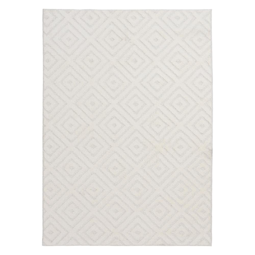 At Home (D456) Ronin Ivory Tufted Non-Slip Area Rug 8x10