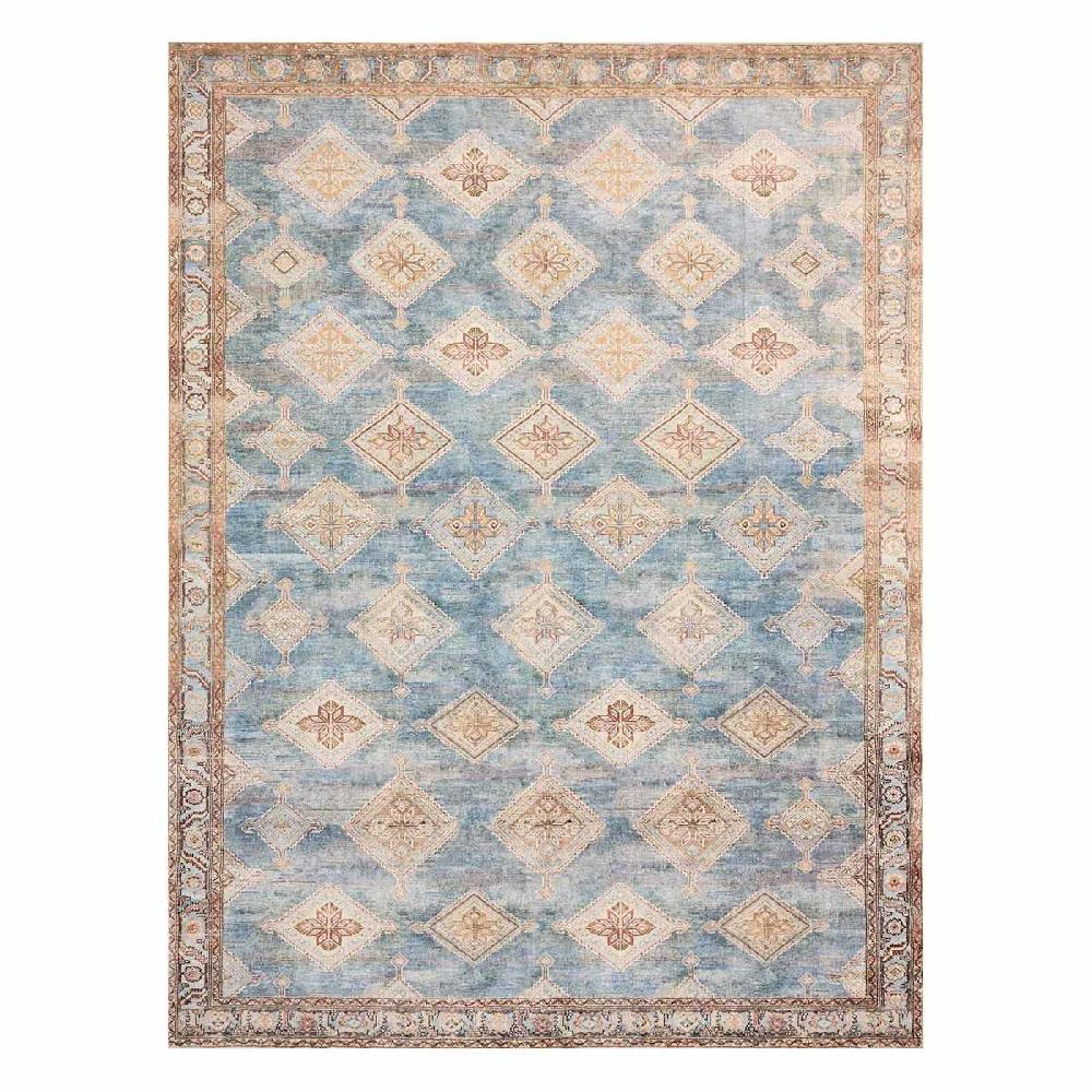 At Home (D569) Freya Blue Multicolor Medallion Area Rug 9x12