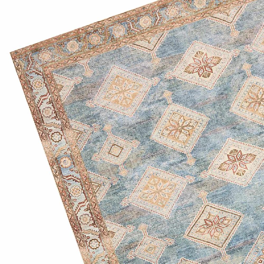 At Home (D569) Freya Blue Multicolor Medallion Area Rug 9x12