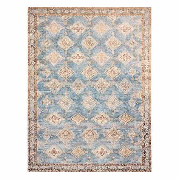 at home (D569) Freya Blue Multicolor Medallion Area Rug 9x12
