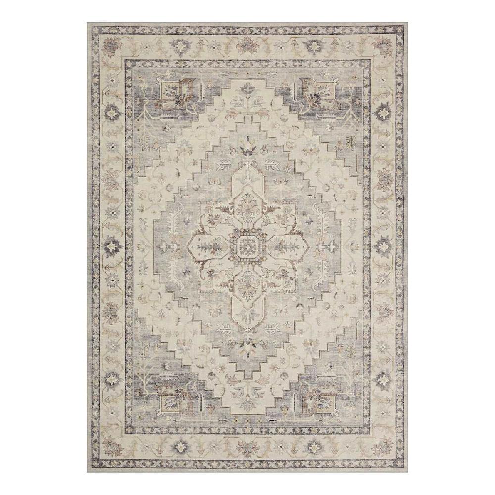 At Home (D576) Honeybloom Grand Villa Taupe Medallion Area Rug 8x10