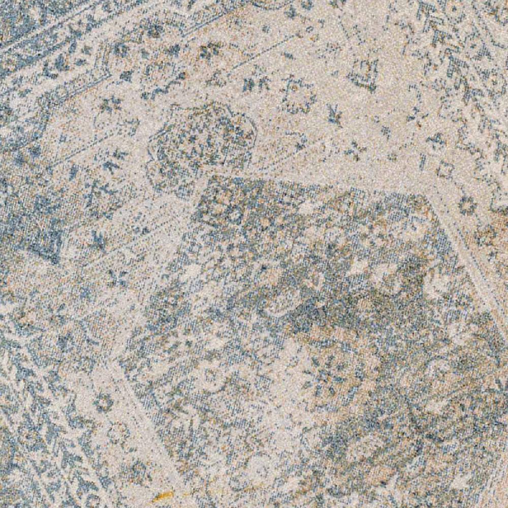 At Home (D590) Lillian Blue Multi Medallion Washable Area Rug 8x10