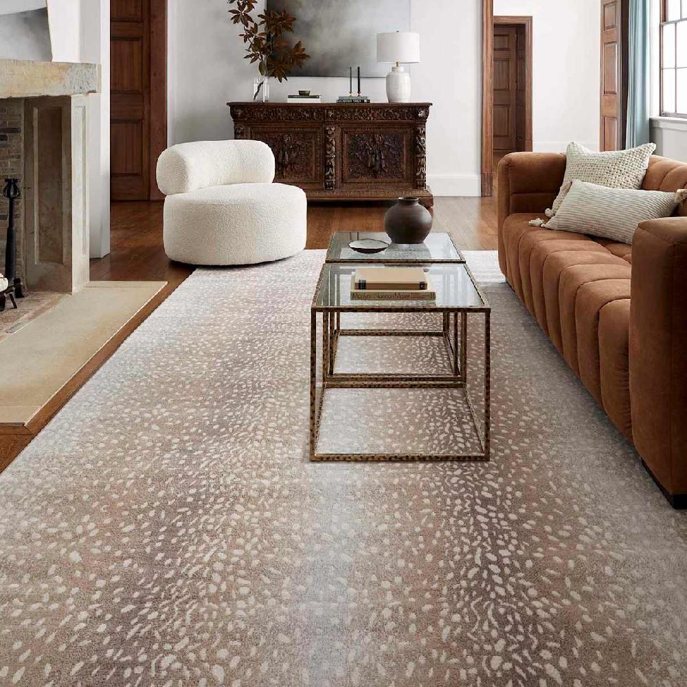 At Home (D614) Crosby St. Roma Neutral Fawn Print Area Rug 8x10