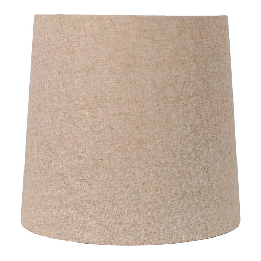 At Home Dark Tan Tapered Drum Large Table Lamp Shade 13x15x14
