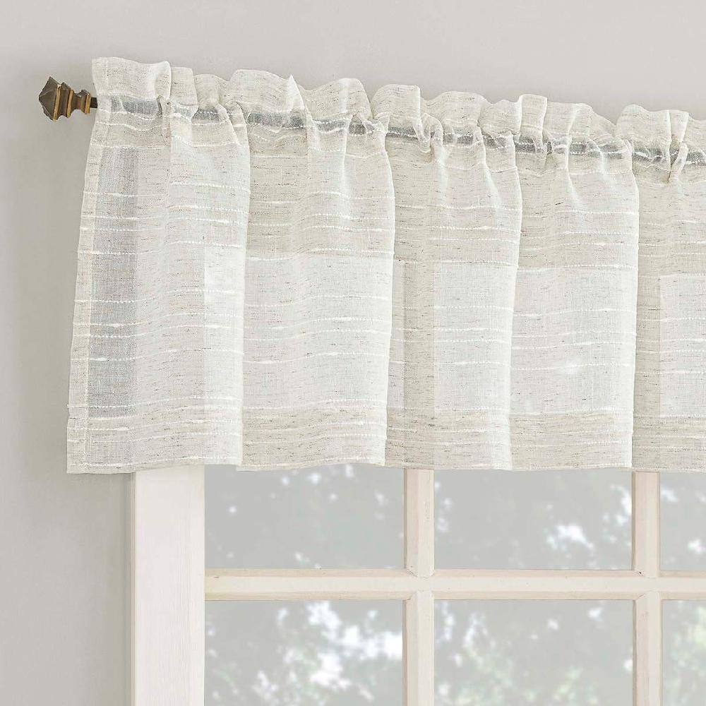 At Home Destin Linen Small Single Curtain Valance 54"