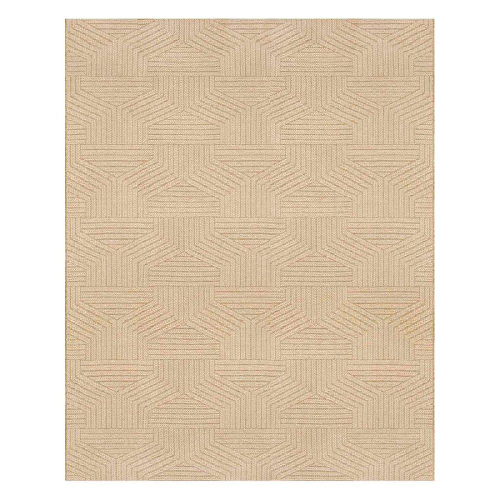 At Home (E457) Ruby Natural Flatweave Outdoor Area Rug 8x10