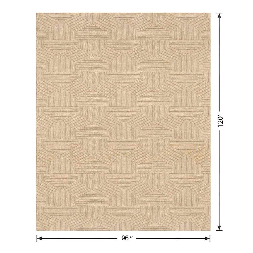 At Home (E457) Ruby Natural Flatweave Outdoor Area Rug 8x10