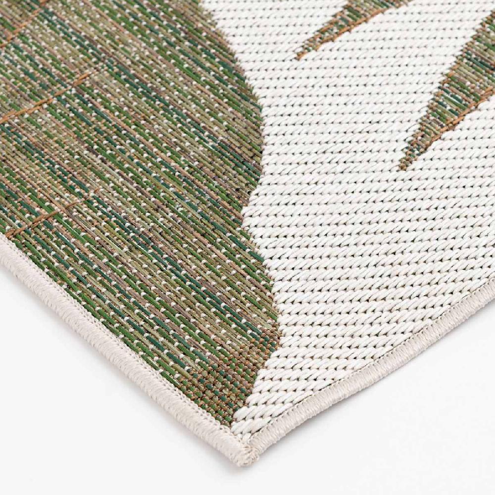 At Home (E513) Found & Fable Santorini Cala Green Leaves Outdoor Area Rug 9x12