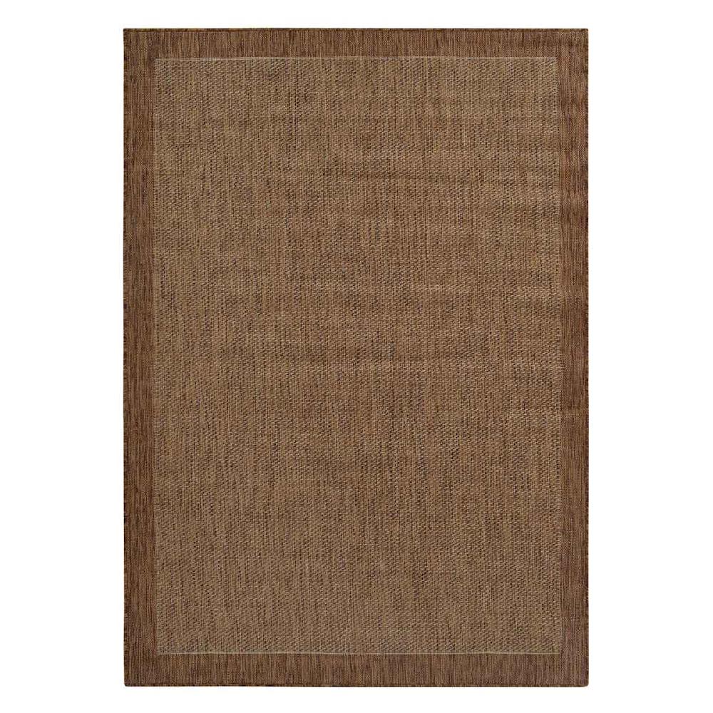 At Home (E54) Light Brown Border Sisal Indoor & Outdoor Area Rug 7x10