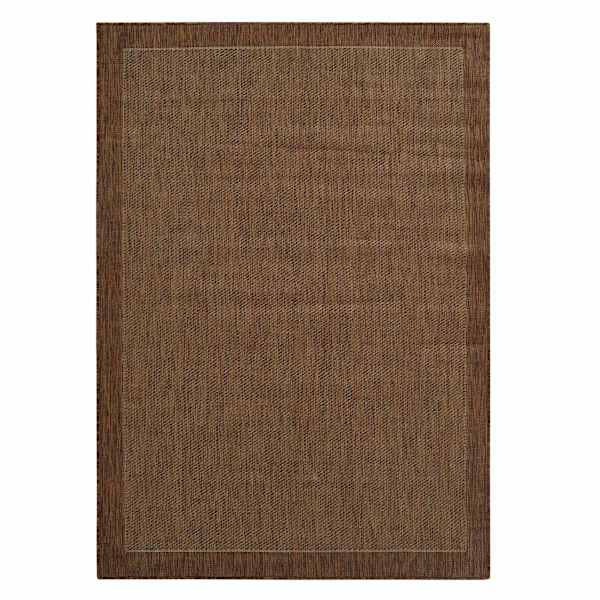 at home (E54) Light Brown Border Sisal Indoor & Outdoor Area Rug 5x7