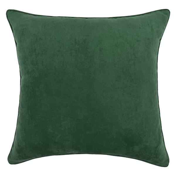 at home Emerald Green Torrey Faux Suede Throw Pillow 18"