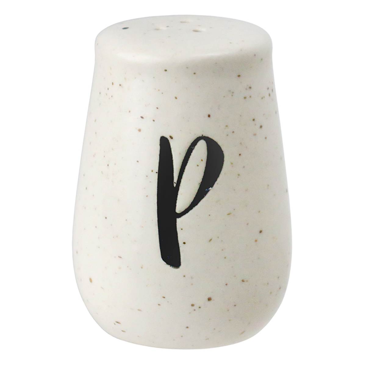At Home Farmhouse Speckled Stoneware Salt & Pepper Shaker Set