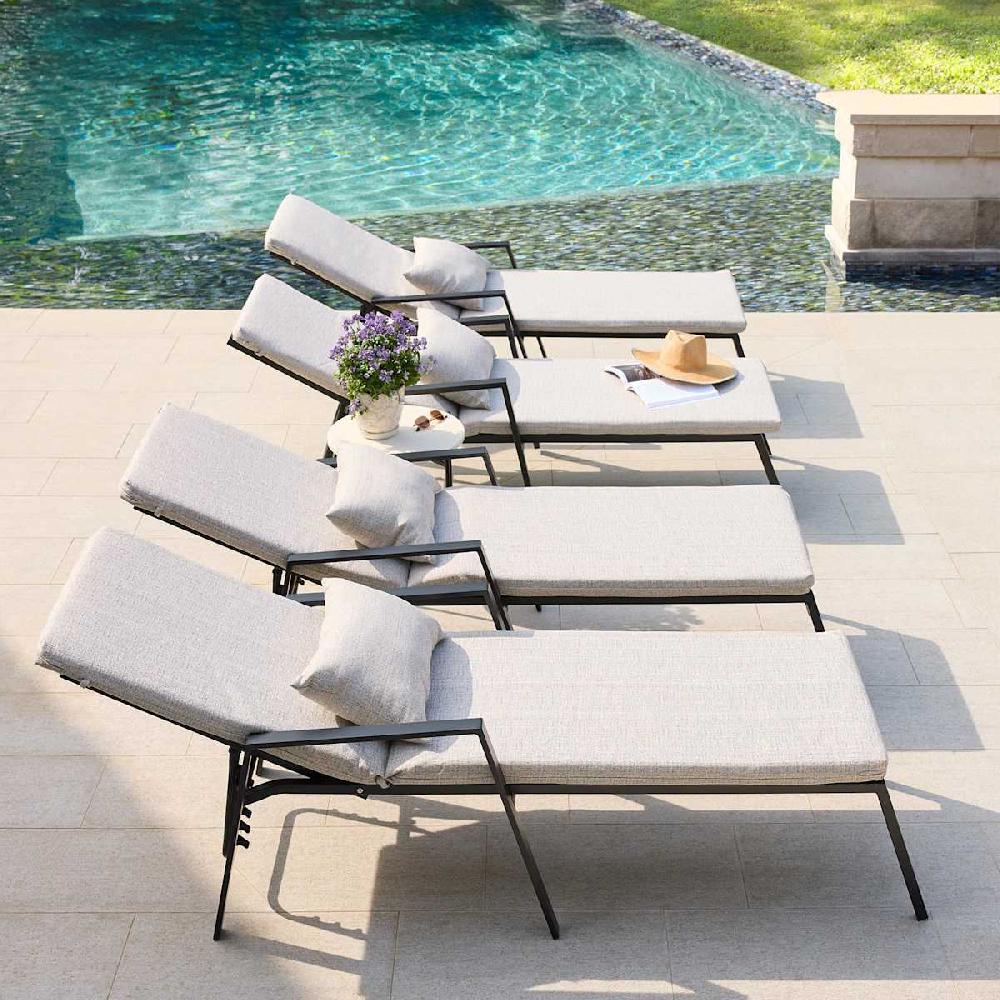 At Home Fiddlestix Linen Premium Lumbar Outdoor Throw Pillow 14x20