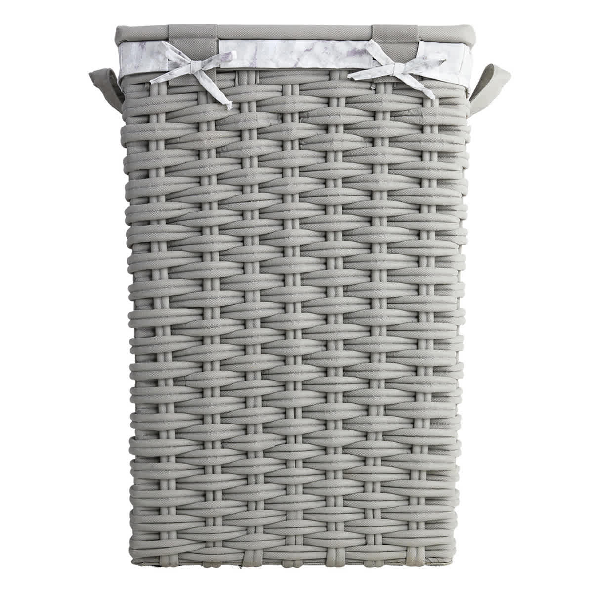 At Home Floor Standing Laundry Hamper With Printed Marble Liner Extra Large