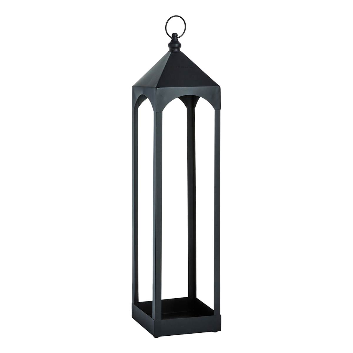 At Home Found & Fable Oversized Black Metal Floor Lantern Large