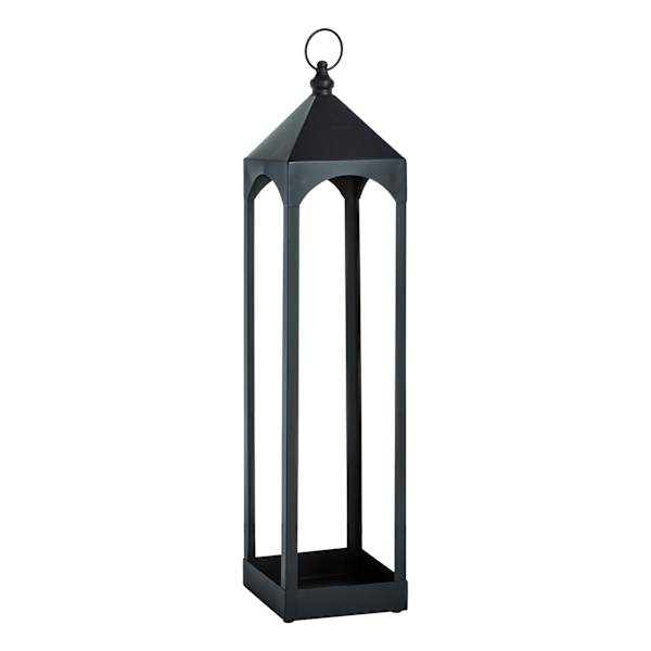 at home Found & Fable Oversized Black Metal Floor Lantern Large