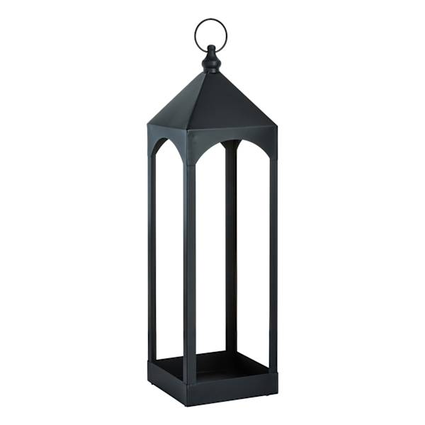 at home Found & Fable Oversized Black Metal Floor Lantern Medium
