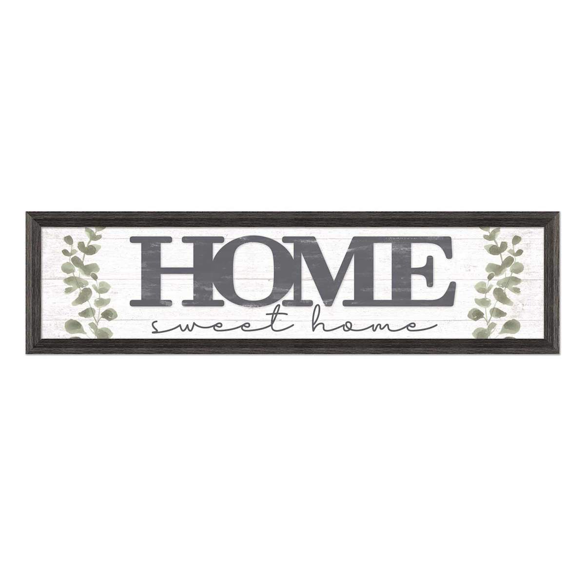 At Home Framed Home Sweet Home Textured Wall Sign 8x30