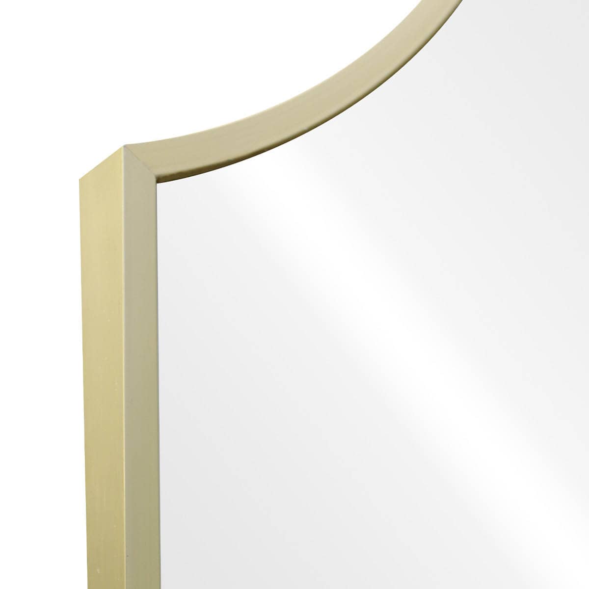 At Home Gold Scalloped Aluminum Leaner Mirror 27x70
