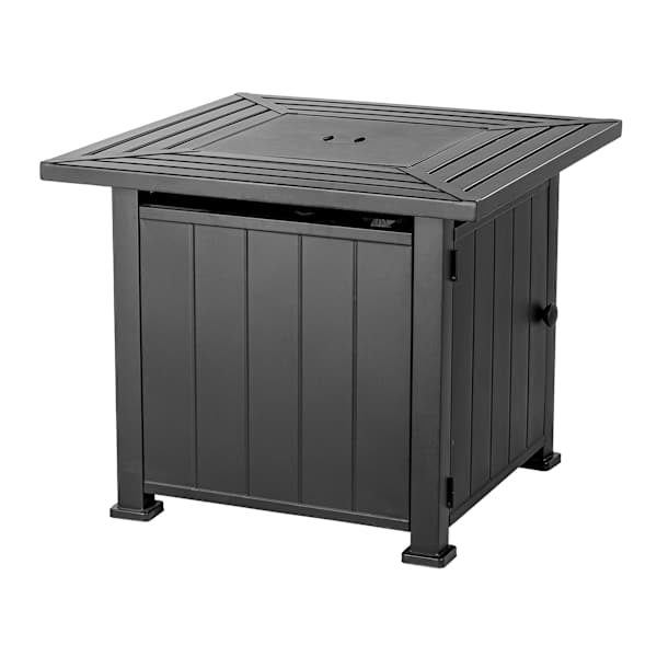 at home Grammercy Gas Fire Pit Table Stainless Steel Burner 50000 Btu 30"