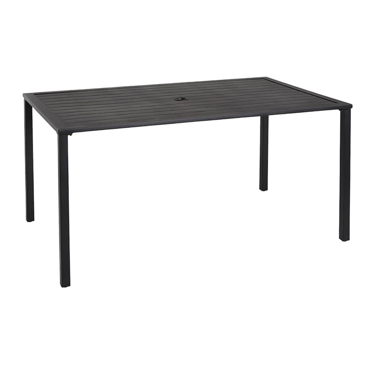 At Home Grammercy Rectangle Patio Dining Table Black