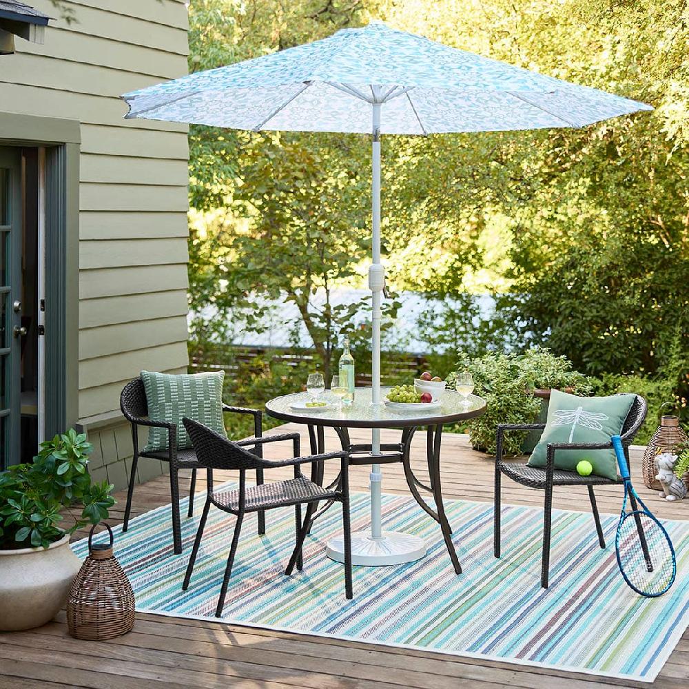 At Home Green Dragonfly Embroidered Square Outdoor Throw Pillow 18"