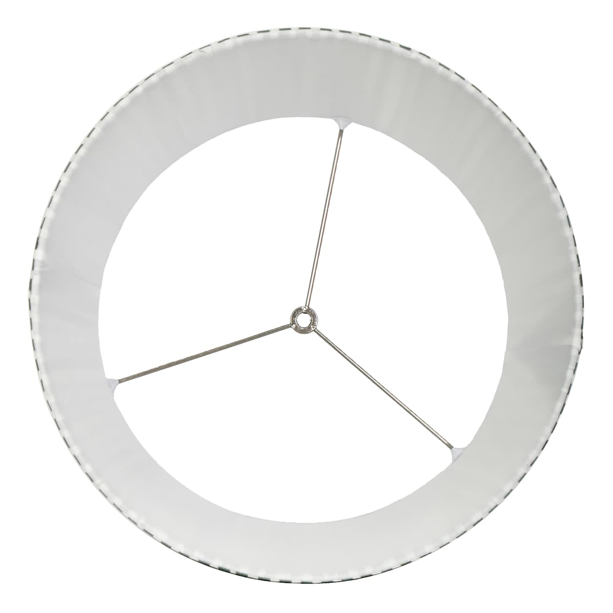 At Home Green Striped Pleated Medium Lamp Shade 13x15x10