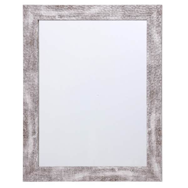 at home Hammered Silver Framed Rectangle Wall Mirror 22x28