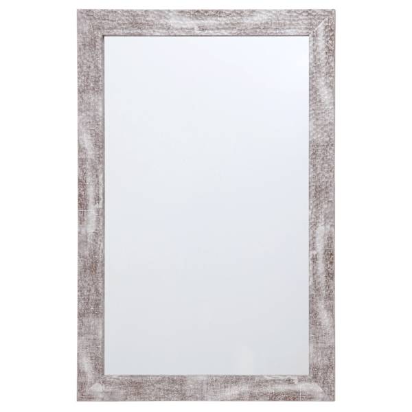 at home Hammered Silver Framed Rectangle Wall Mirror 24x36
