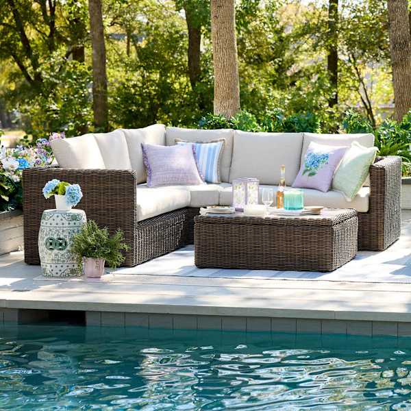 at home Highland Patio Sectional & Coffee Table 3-Piece Set