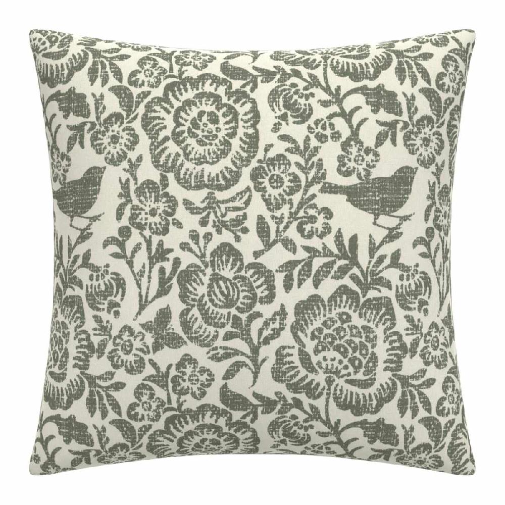 At Home Honeybloom Endive Floral Oversized Square Outdoor Throw Pillow 20"