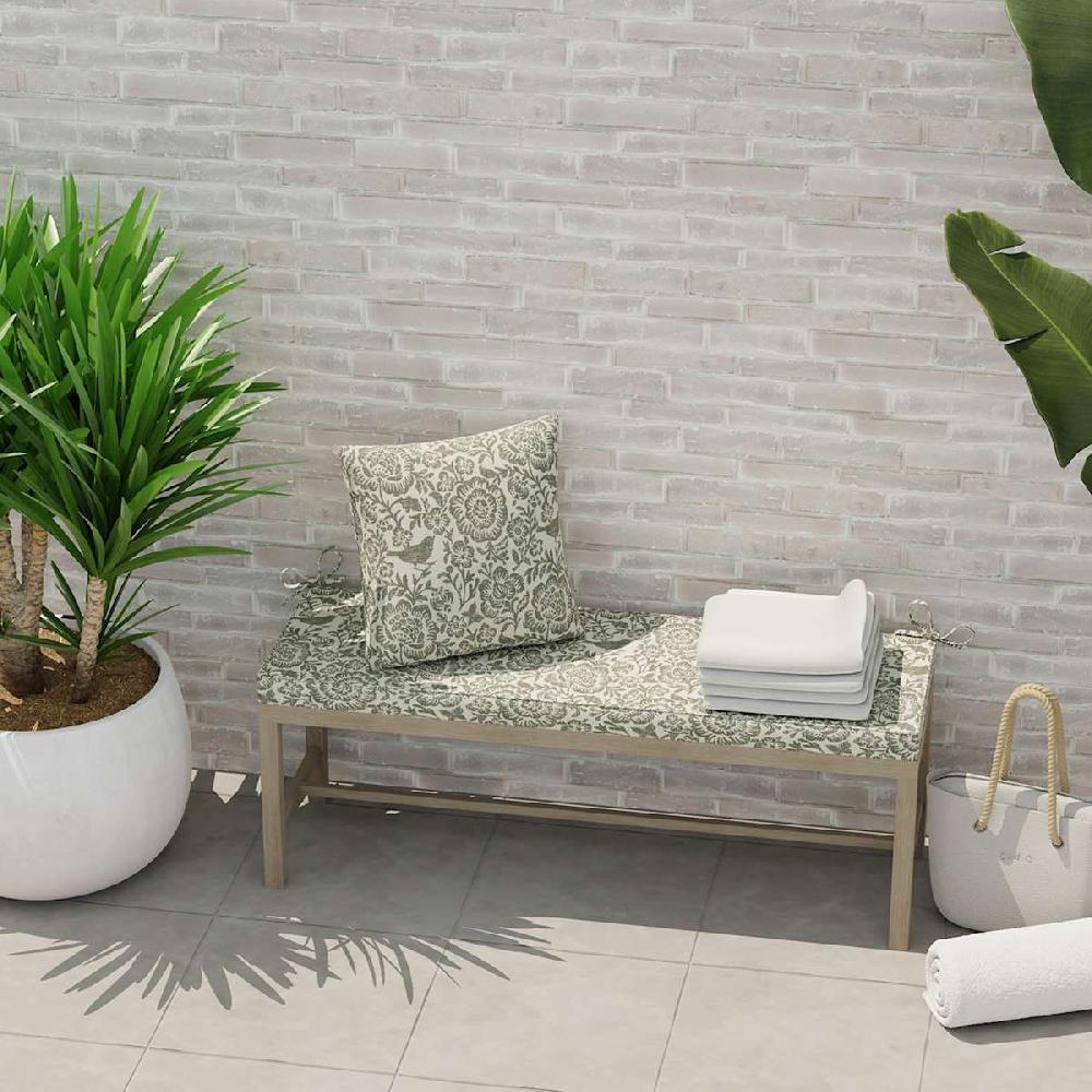 At Home Honeybloom Endive Floral Oversized Square Outdoor Throw Pillow 20"