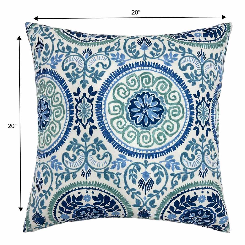 At Home Honeybloom Finley Coast Oversized Square Outdoor Throw Pillow 20"