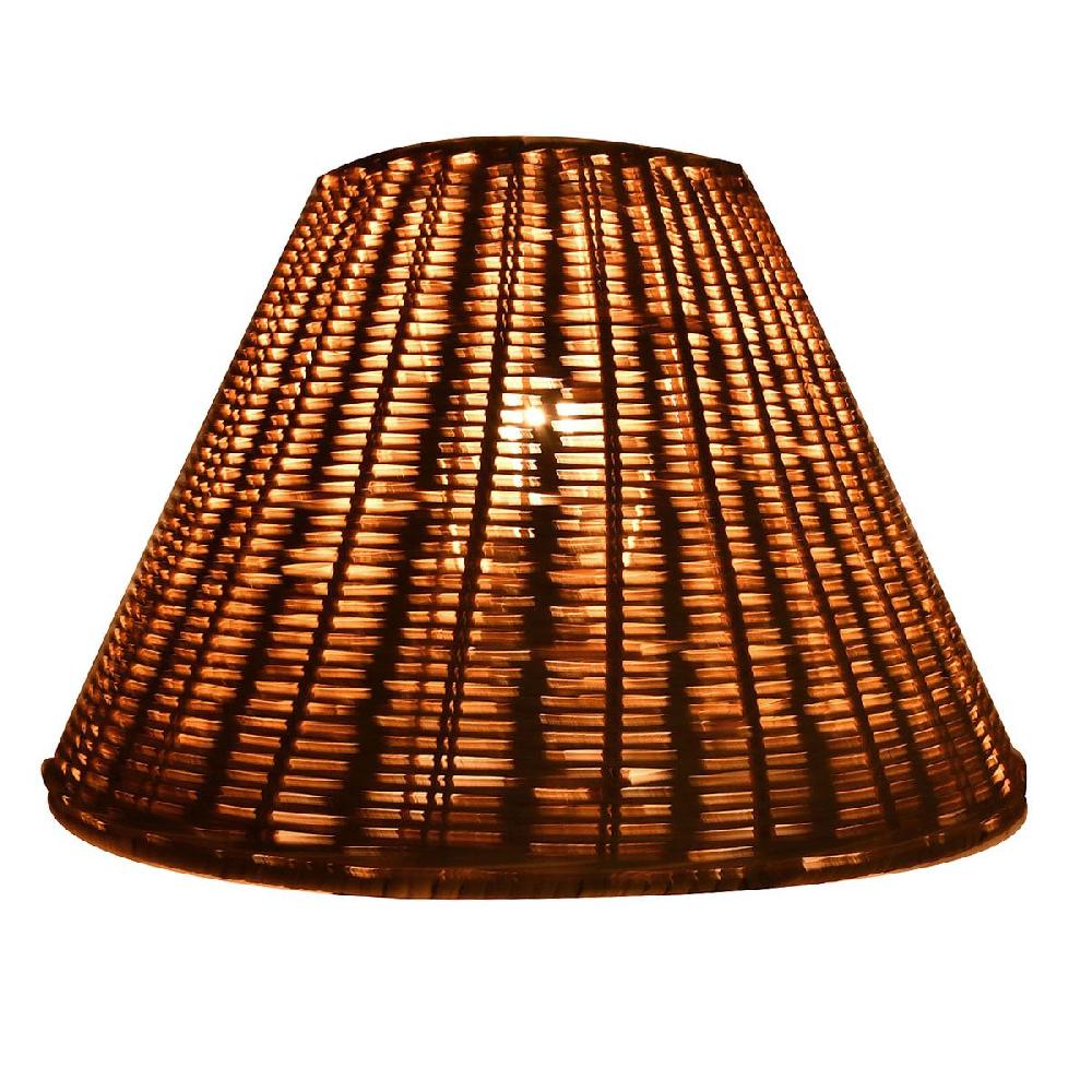 At Home Honeybloom Natural Rattan Medium Table Lamp Shade 6x14x10
