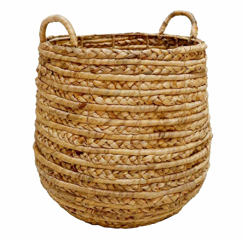 At Home Honeybloom Natural Water Hyacinth Storage Basket Large
