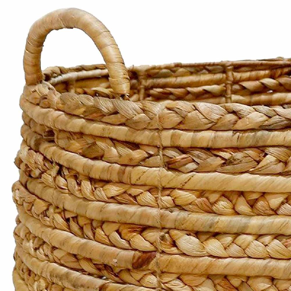 At Home Honeybloom Natural Water Hyacinth Storage Basket Large