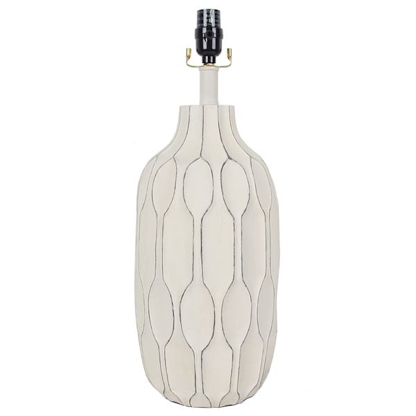 at home Honeybloom White Honeycomb Medium Table Lamp Base 21"