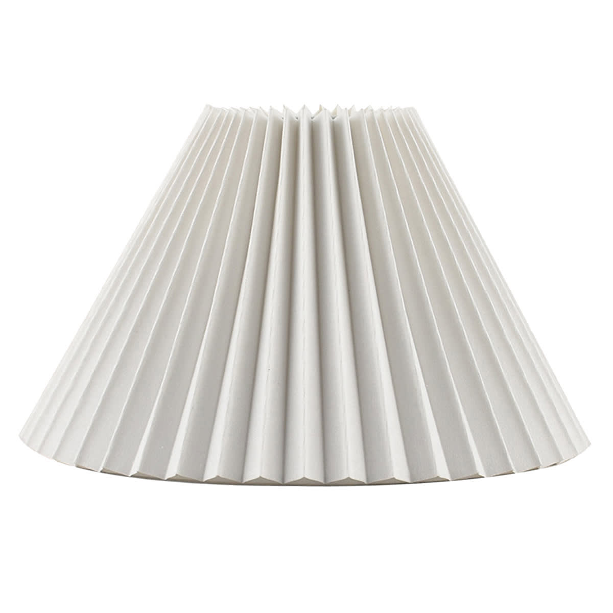 At Home Honeybloom White Pleated Small Table Lamp Shade 5x12x8