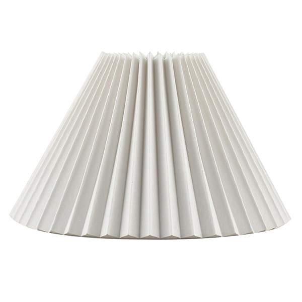 at home Honeybloom White Pleated Small Table Lamp Shade 5x12x8