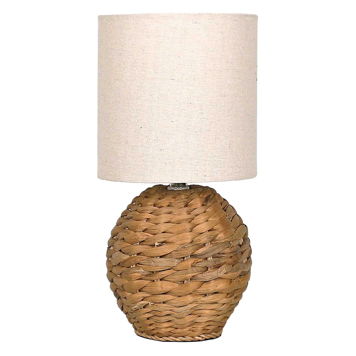 At Home Honeybloom Woven Seagrass Mini Table Lamp With Shade 13"