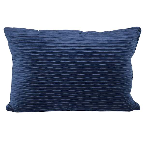 at home Indigo Ripple Textured Plush Throw Pillow 14x20