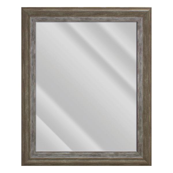 at home Janice Grey & White Rectangle Wall Mirror 28.5x34.5
