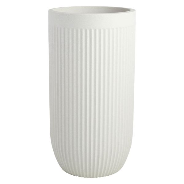 at home Japi Off-White Tall Fluted Outdoor Planter Medium