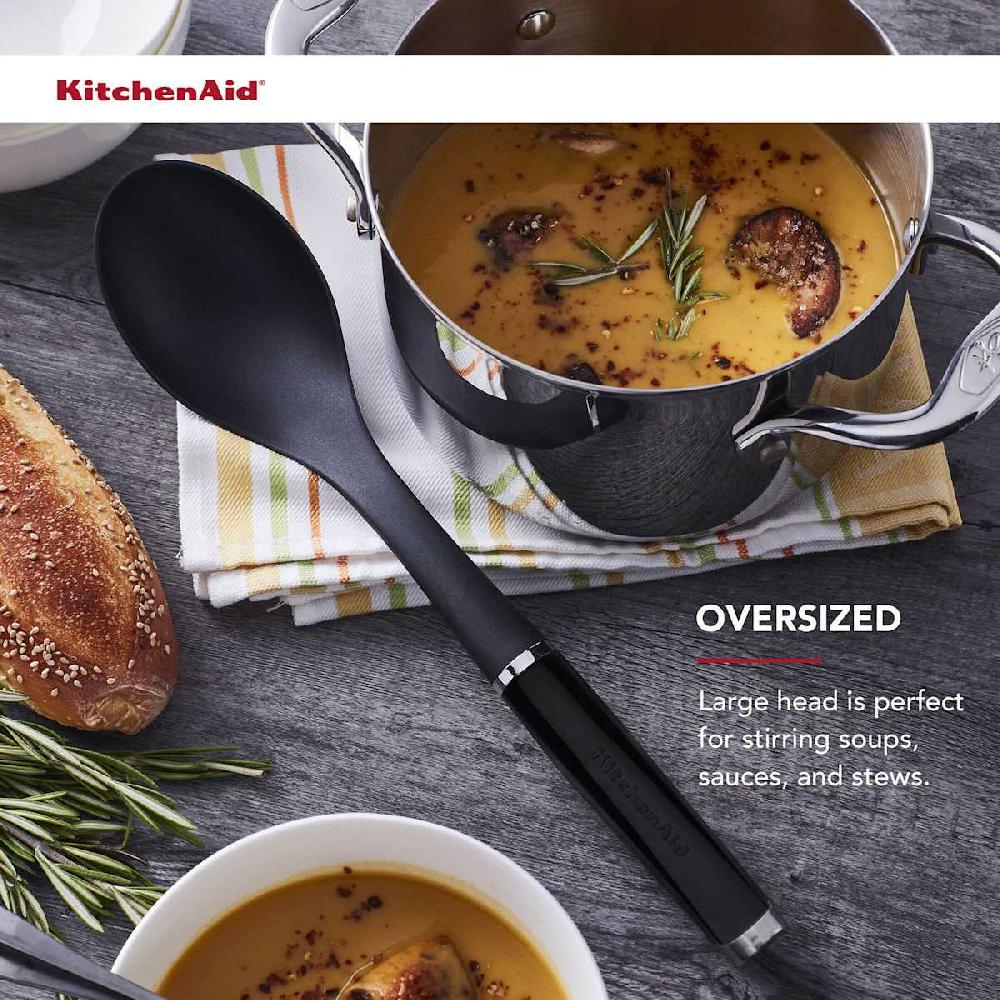 At Home KitchenAid Classic Nylon Basting Spoon Black