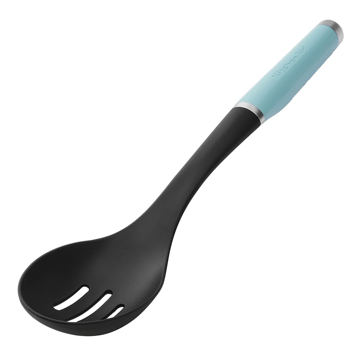 At Home KitchenAid Mineral Water Blue Nylon Slotted Spoon