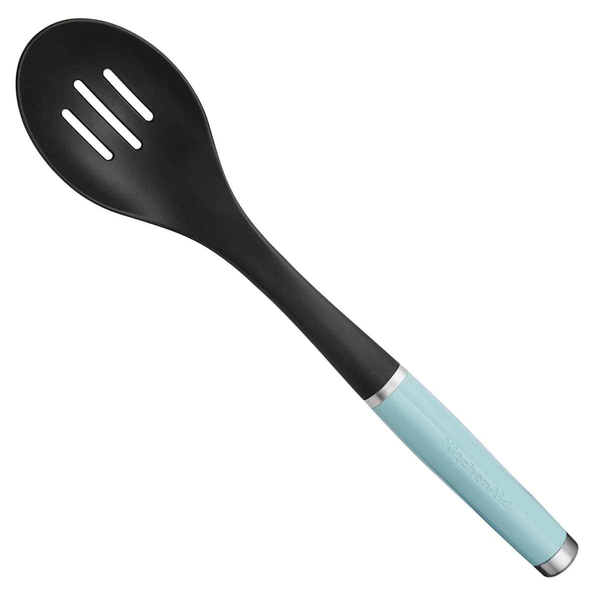 At Home KitchenAid Mineral Water Blue Nylon Slotted Spoon