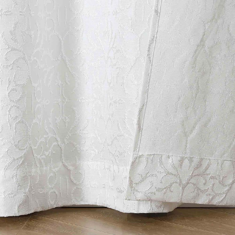 At Home Koa White Light Filtering Grommet Curtain Panel Set 95"